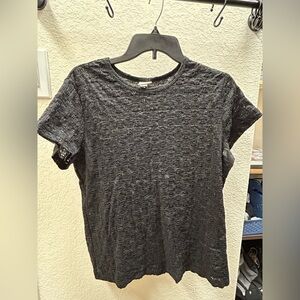 a new day Black Textured Short Sleeve Top